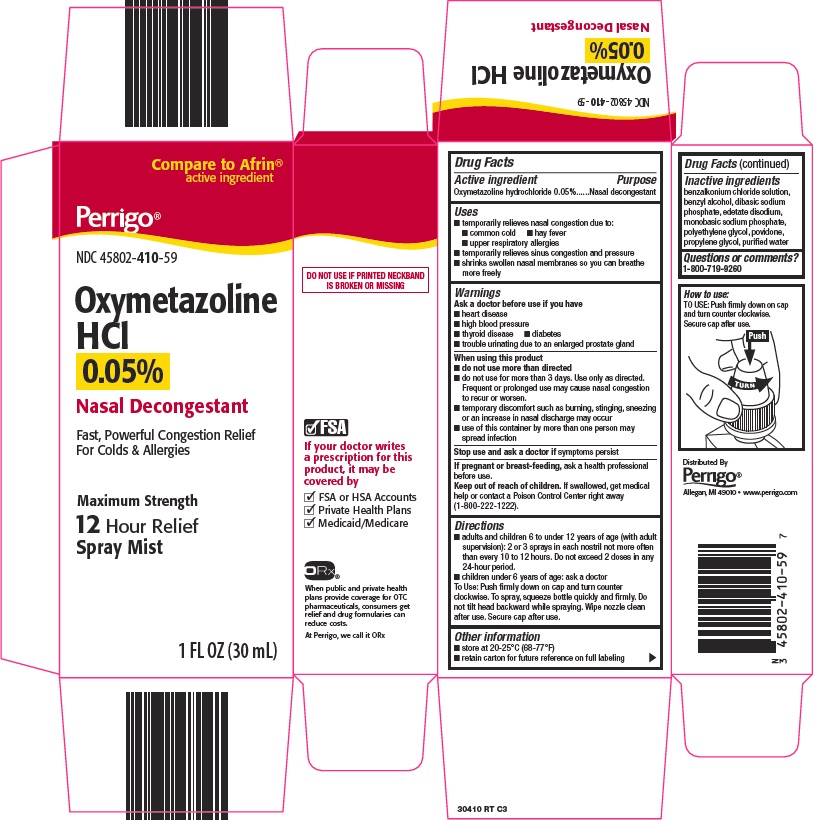 Perrigo Oxymetazoline HCl 0.05% Drug Facts