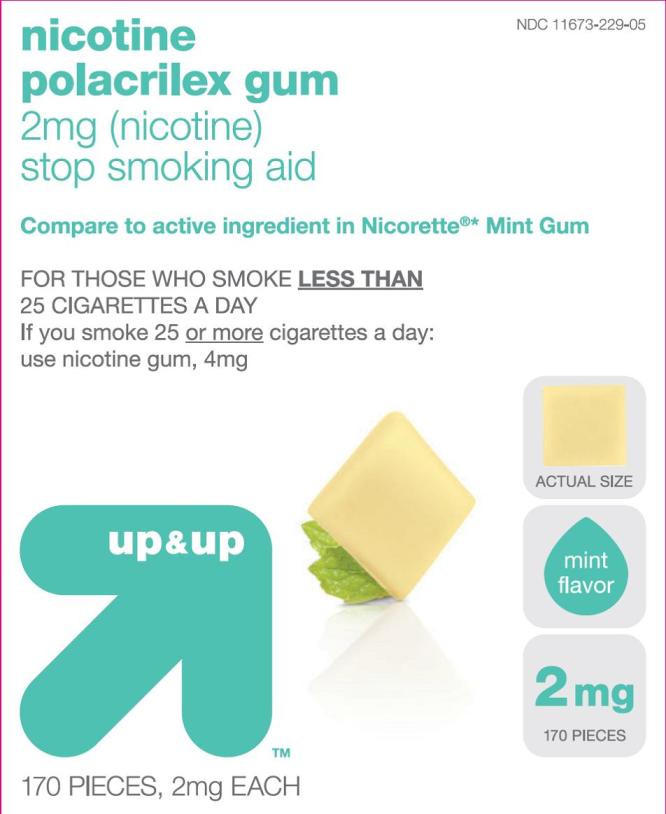 Nicotine Gum Mint Target 2mg 170 count carton