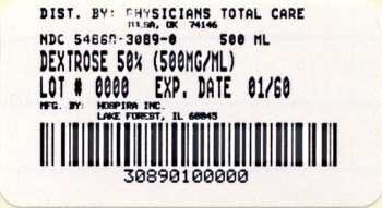 image of 500 mg/ mL syringe package label