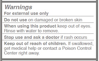 30mL Sunscreen Label Drug Facts Children Section