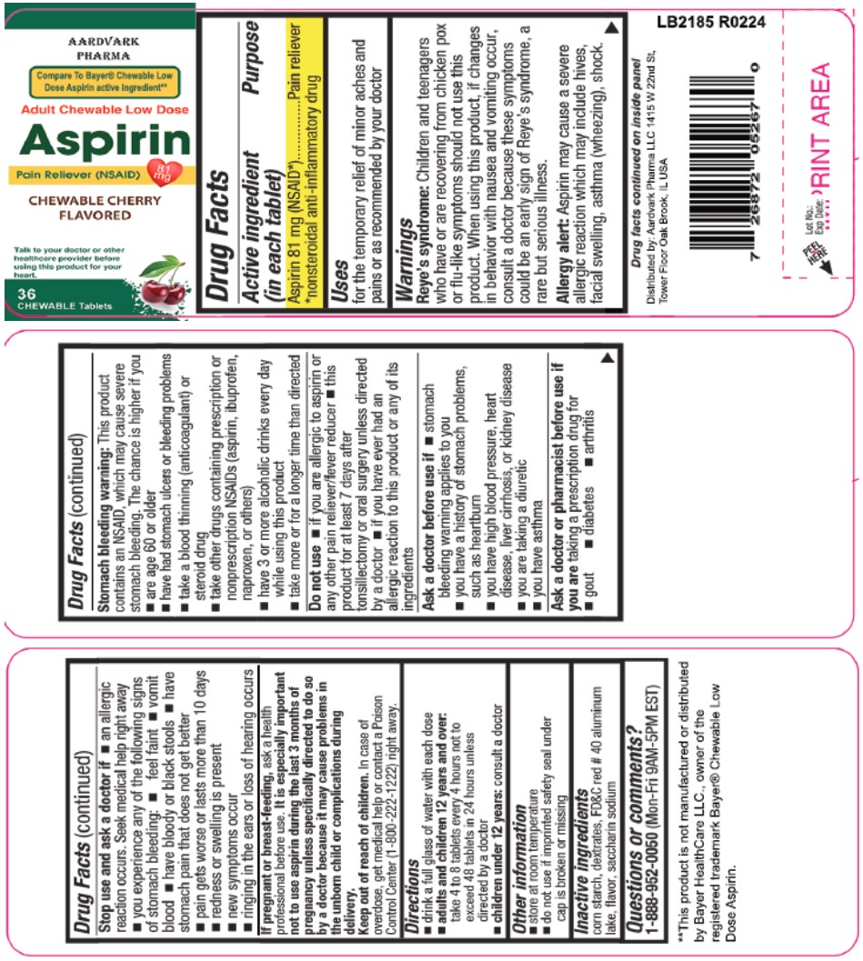 Aspirin 81mg Cherry Flavor