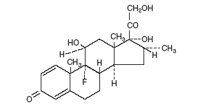Dexamethasone (structural formula)