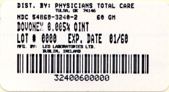 image of 60 g package label