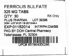 Label Image for 325mg