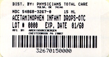 Infants' Pain Relief Concentrated Drops package label