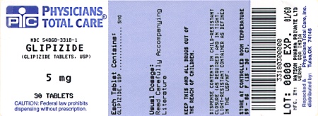 image of 5 mg package label