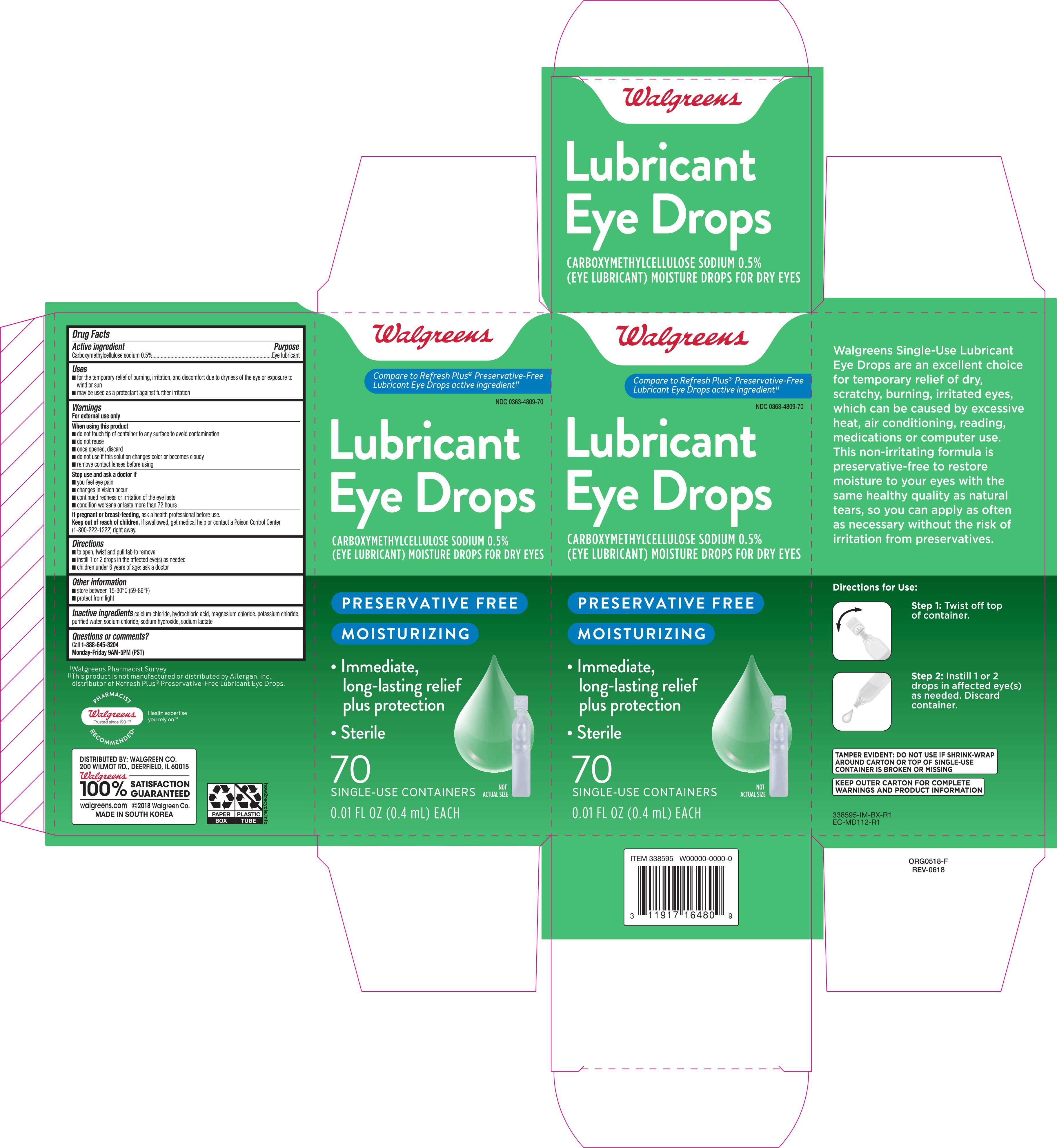 WG Lubricant Eye Drops 70ct