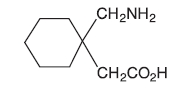 Structural formula for Gabapentin