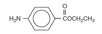Benzocaine Structural formula