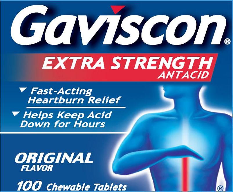 Gavison Extra Strength 100 count label