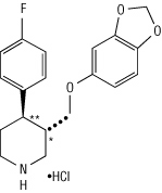 paroxetine hydrochloride chemical structural formula
