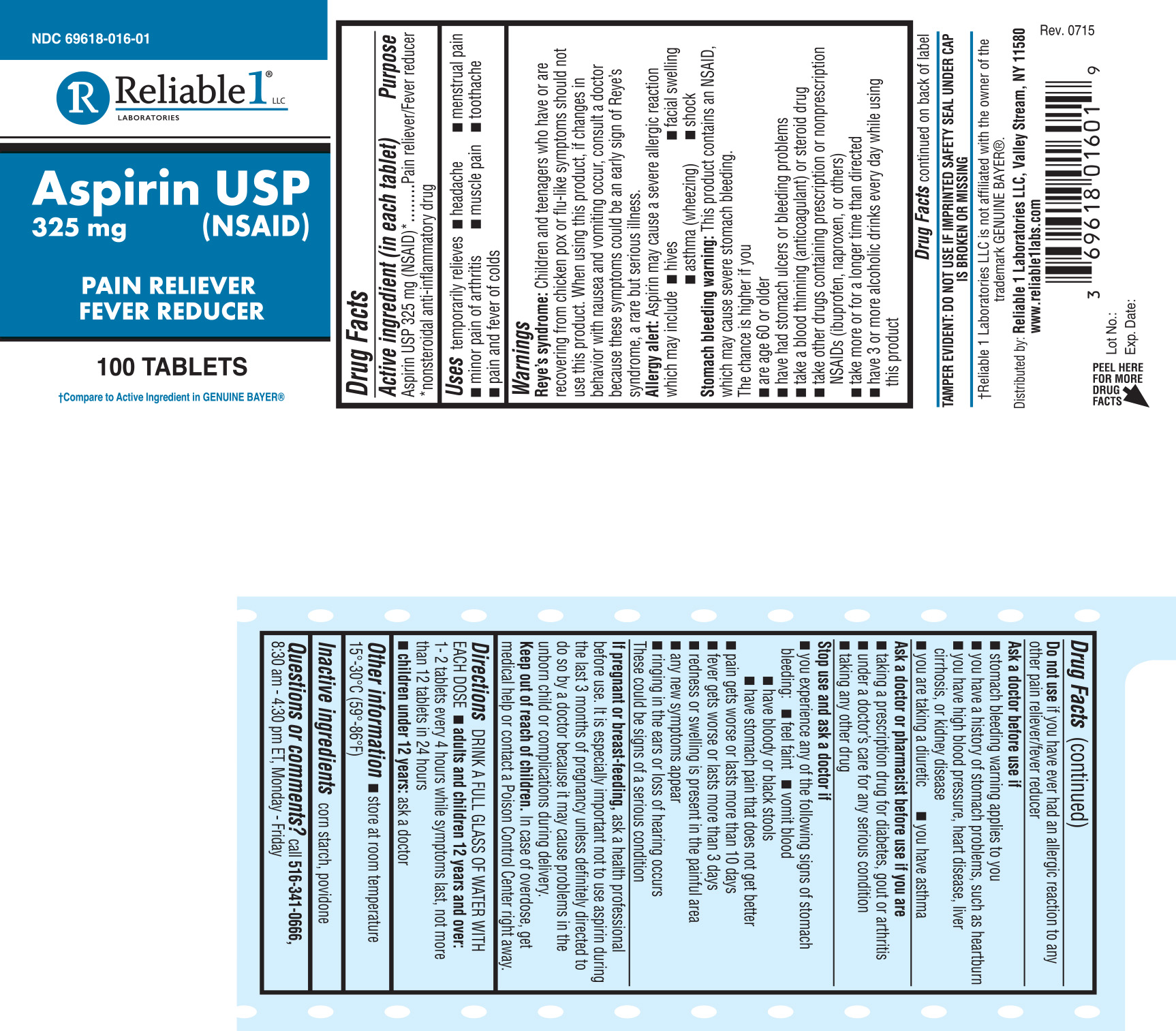 Aspirin 325 mg