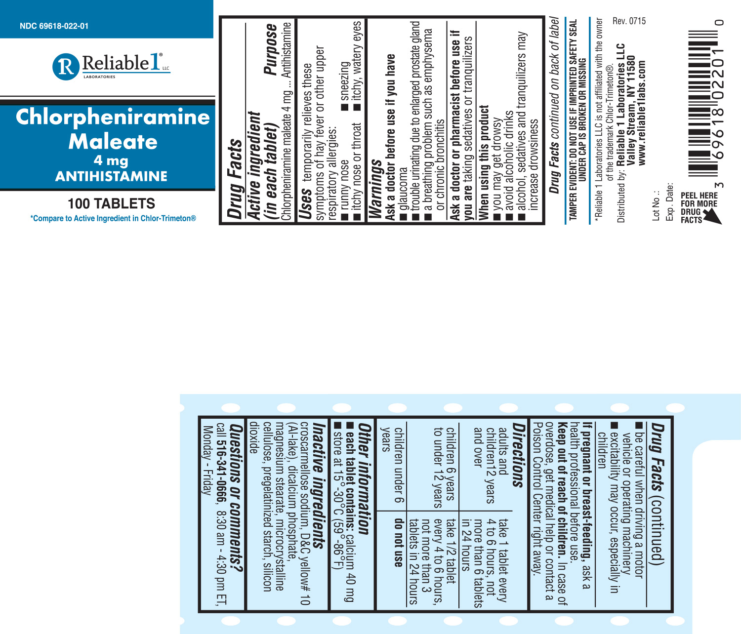 Chlorpheniramine Maleate 4 mg