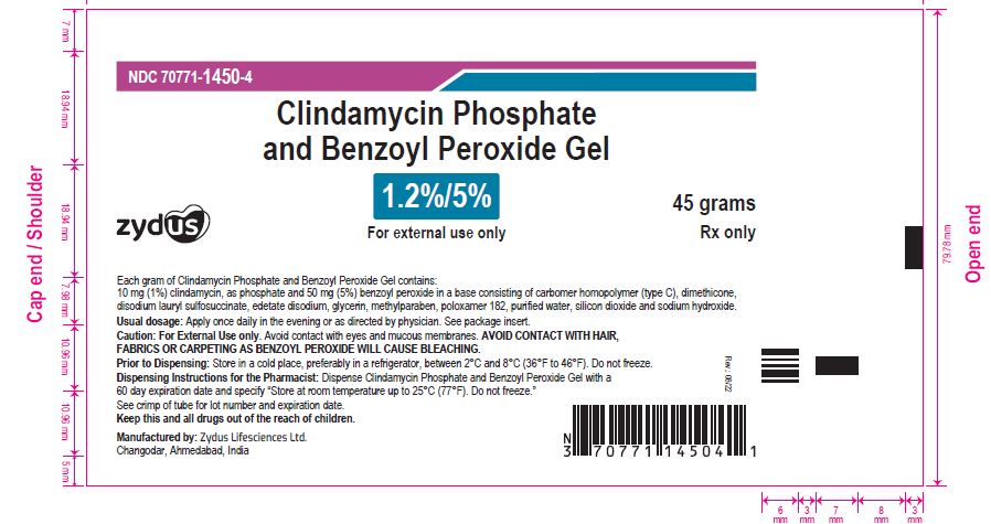 Clindamycin and benzoyl paroxide gel