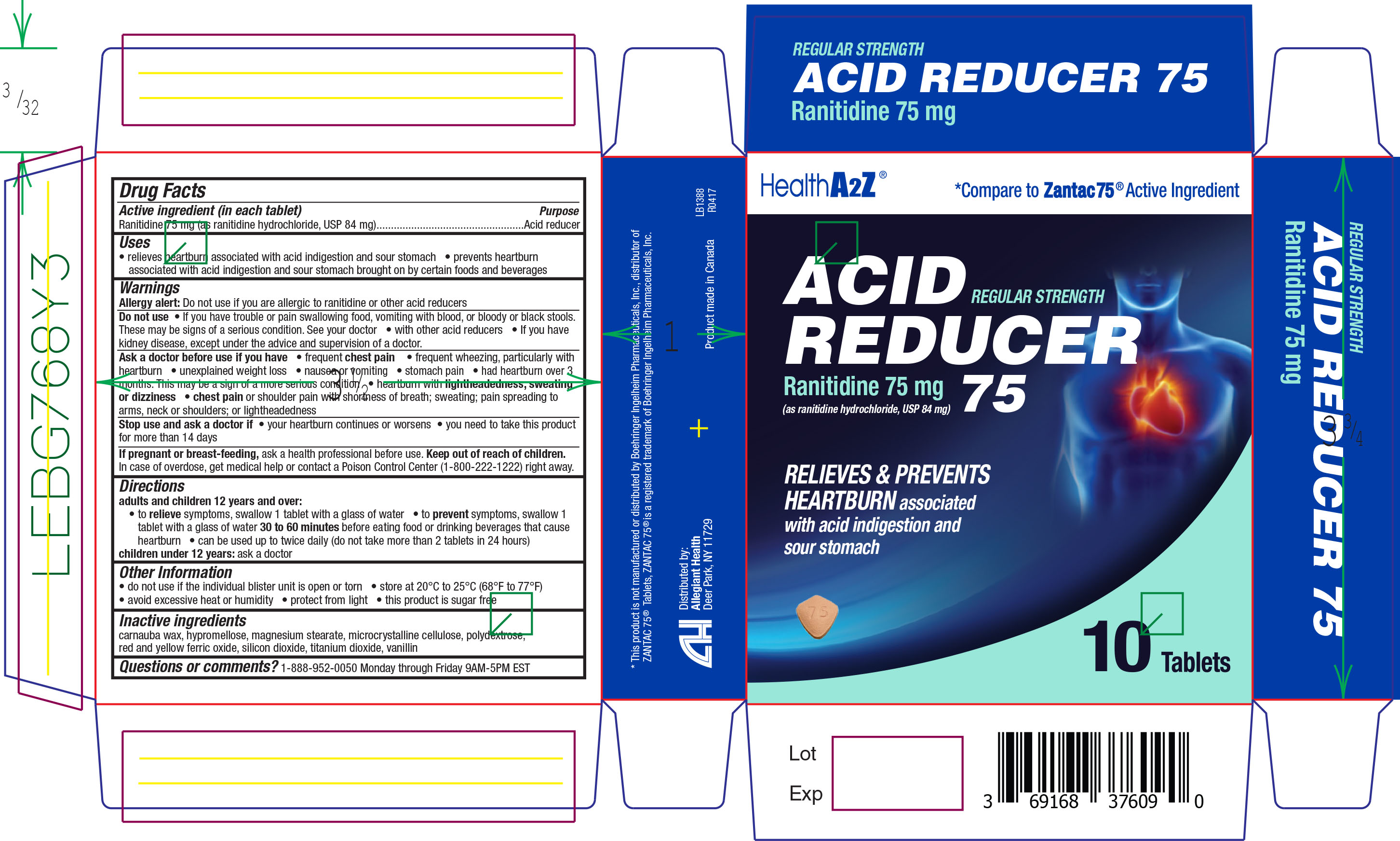 Acid Reducer 75 | Ranitidine 75mg Tablet Breastfeeding
