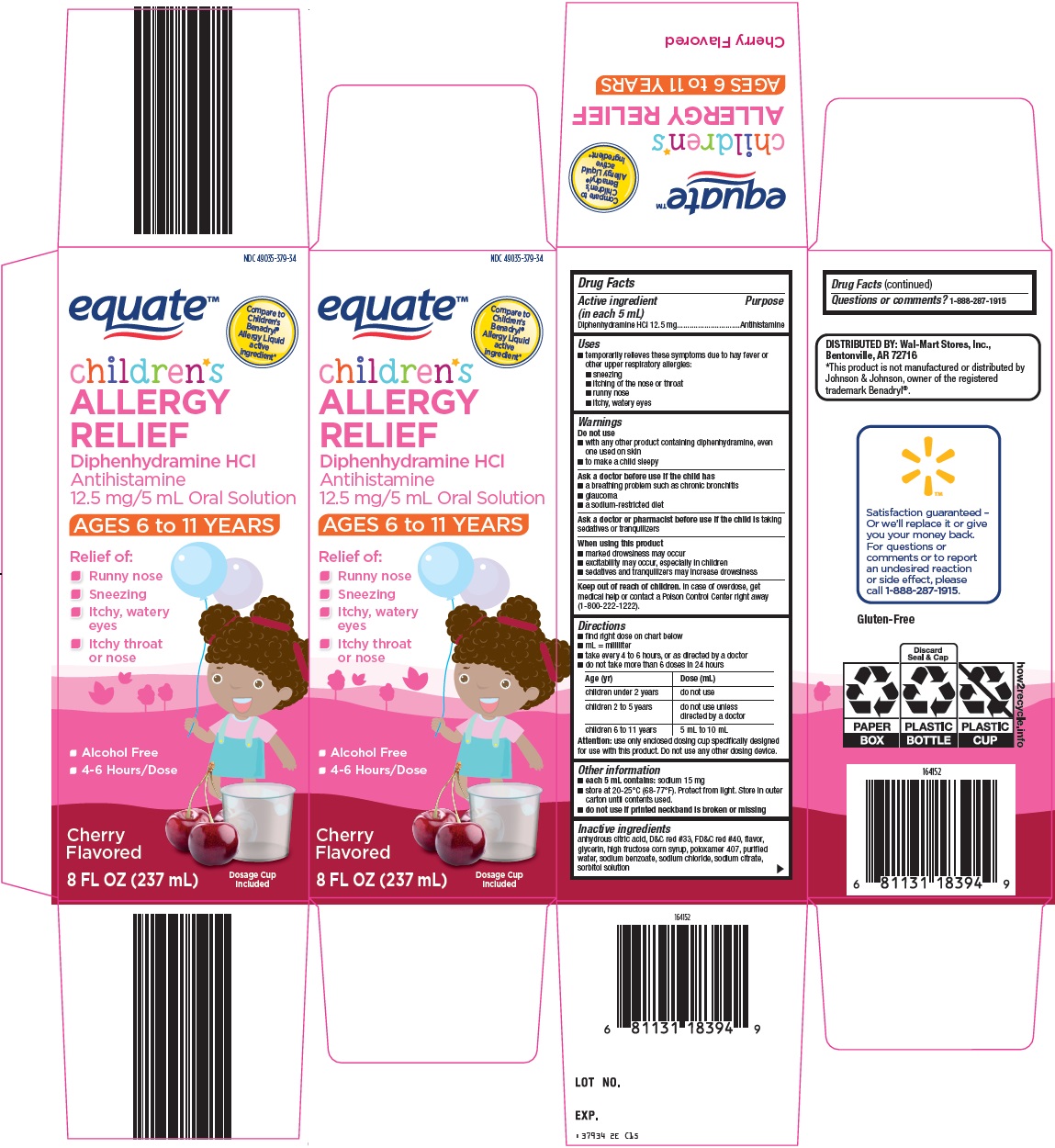 Equate Allergy Relief | Diphenhydramine Hydrochloride Solution while Breastfeeding