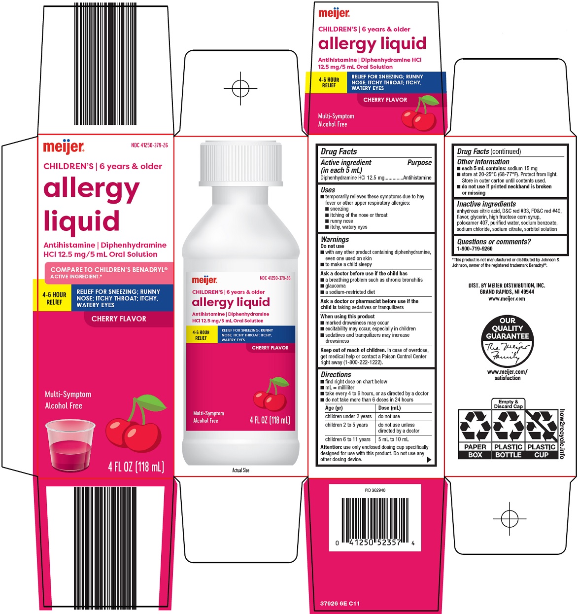 Children's Allergy Liquid Carton
