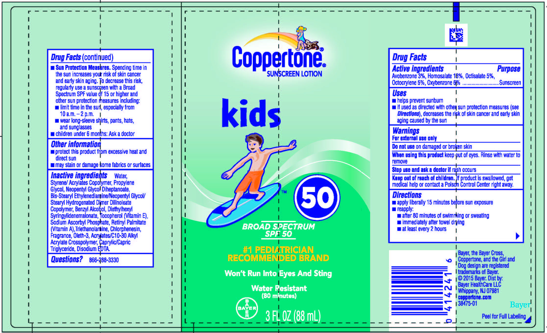 Coppertone Kids Spf 50 | Avobenzone, Homosalate, Octisalate, Octocrylene, And Oxybenzone Lotion Breastfeeding