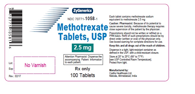 Methotrexate tablets, USP