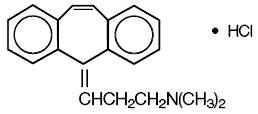 Chemical Structure - Cyclobenzaprine HCL