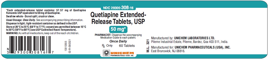 Quetiapine Exended-Release Tablets USP, 50 mg