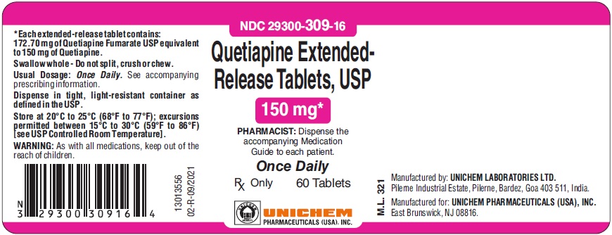 Quetiapine Extended-Release Tablets USP, 150 mg