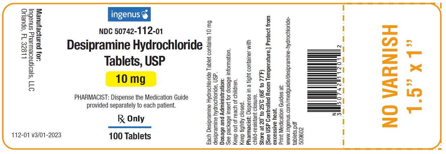 Desipramine Hydrochloride Tablets, USP 10 mg - 100 Tablets