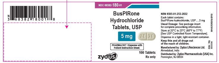 Buspirone Hydrochloride Tablets USP, 5 mg