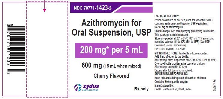 Azithromycin oral suspension
