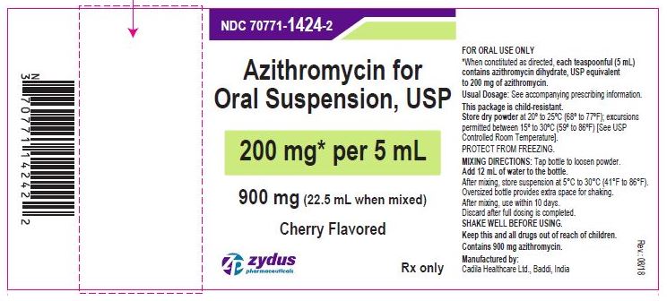 Azithromycin oral suspension