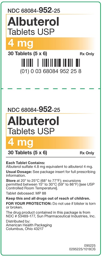 4 mg Albuterol Tablets Carton