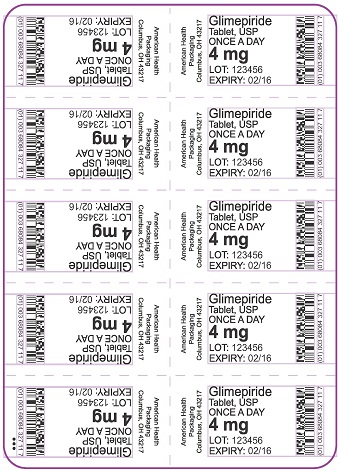 4 mg Glimepiride Tablet Blister