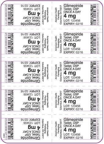 4 mg Glimepiride Tablet Blister