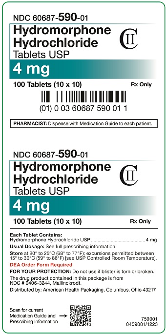 4 mg Hyrdromorphone_HCl Carton