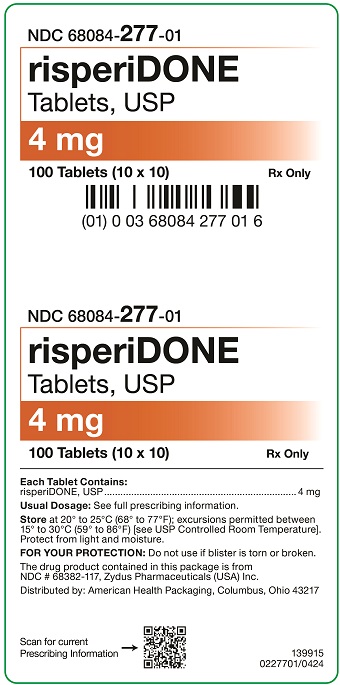 4 mg Risperidone Tablets Carton