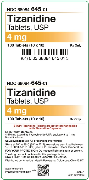 4 mg Tizanidine Tablets Carton-100UD