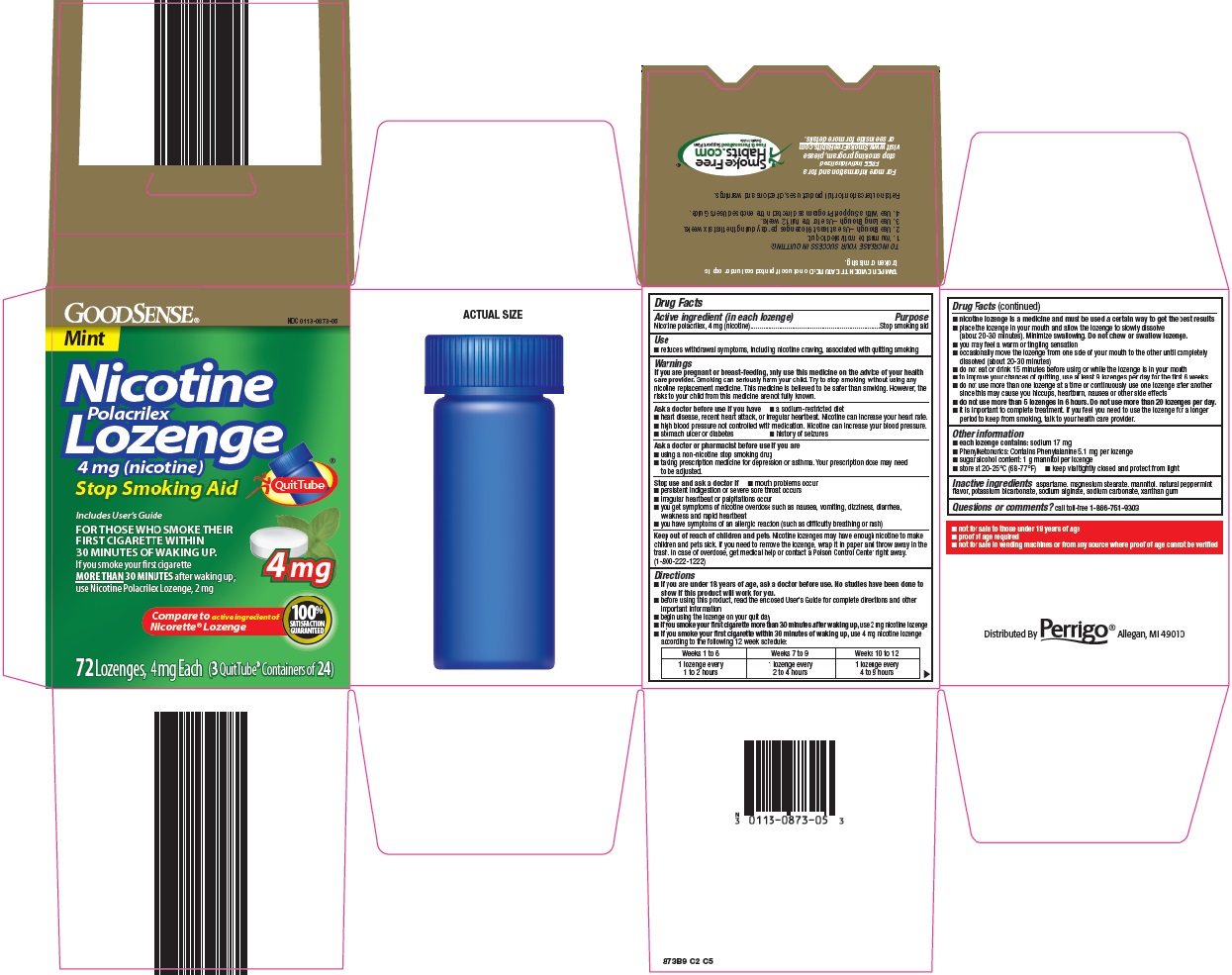Nicotine Polacrilex Lozenge 4 mg image