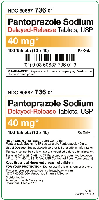 40 mg Pantoprazole Sodium DR Tablets Carton 100 UD