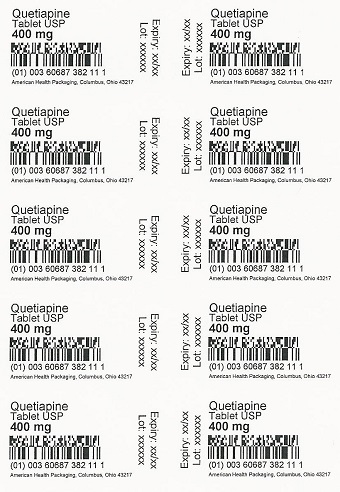 400 mg Quetiapine Tablet Blister
