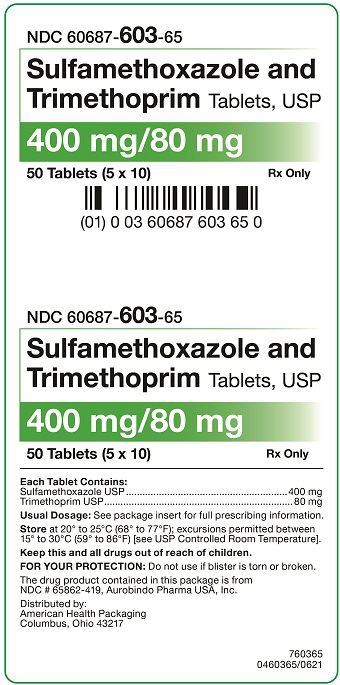 400 mg/80 mg Sulfamethoxazole and Trimethoprim Tablets Carton