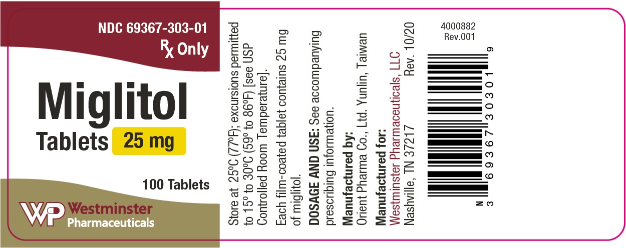 25 mg Tablet Bottle Label