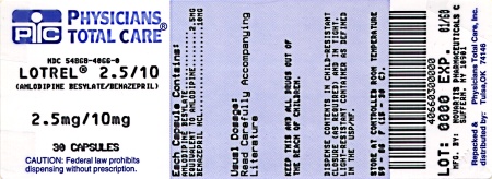 image of 2.5/10 mg package label