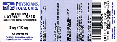 image of 5/10 mg package label