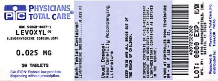 PRINCIPAL DISPLAY PANEL - 25 mcg Tablet Bottle Label