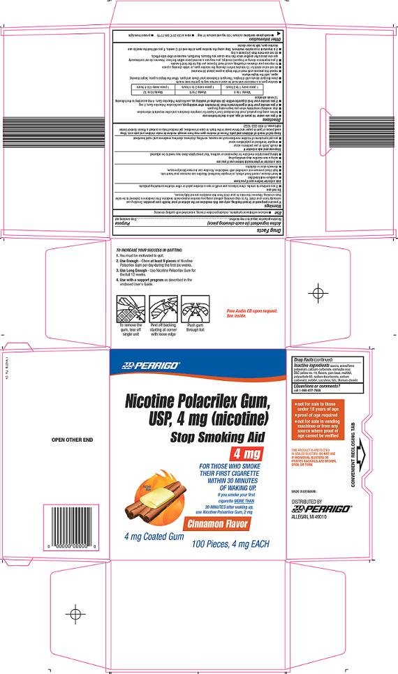 Nicotine Polacrilex Gum, USP, 4 mg (nicotine) Carton