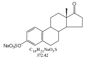 structural formulae Sodium Estrone Sulfate