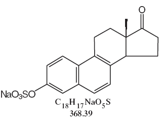 structural formulae Sodium Equilenin Sulfate