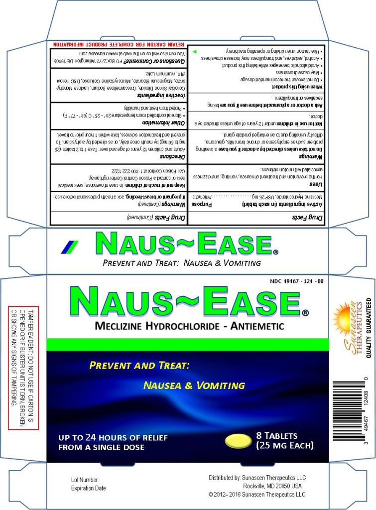 Naus-Ease® (Meclizine Hydrochloride), USP - Tablet Carton Image