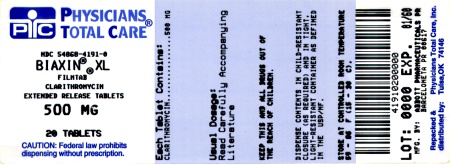 image of 500 mg XL package label