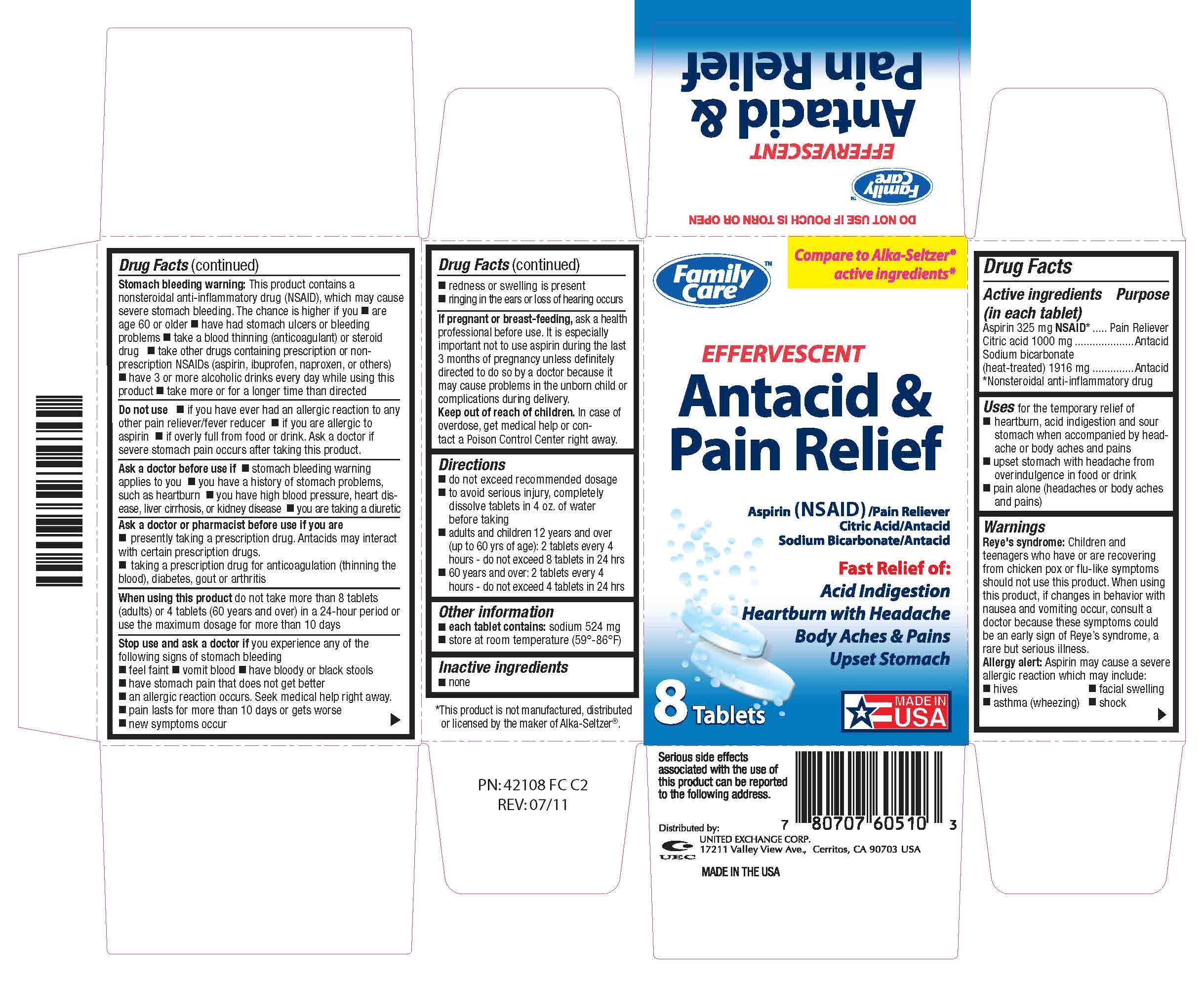 Family Care Pain 8ct